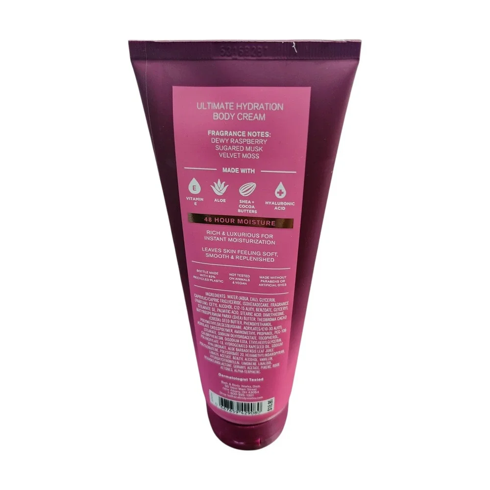 Bath & Body Works Fruity Musk Ultimate Hydration Body Cream 8oz‎ Shea Hyaluronic